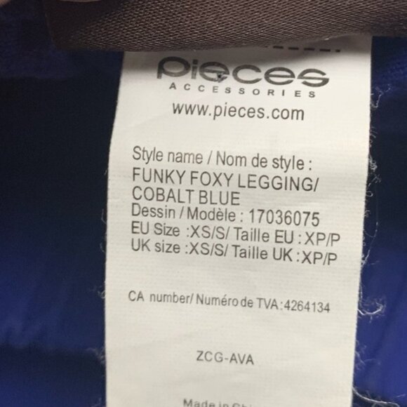 ONLY Skinny ankle Leg Jeggings Coloured Jeans Elastic waistband Cobalt Blue XS - Picture 9 of 13